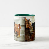 3つの馬頭部 ツートーンマグカップ (中央)