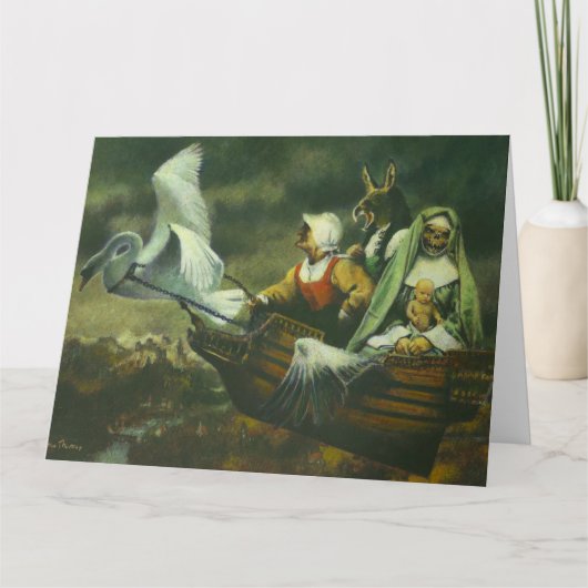 3つの魔女の大きなグリーティングカード カード (正面)