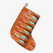 3つの魚パターンThunder_Cove スモールクリスマスストッキング (正面 (吊り時))