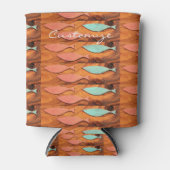 3つの魚パターンThunder_Cove 缶クーラー (正面)