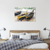 3つの魚釣りボート キャンバスプリント (インサイチュ (寝室))