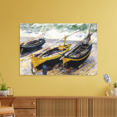 3つの魚釣りボート キャンバスプリント (インサイチュ (リビング))