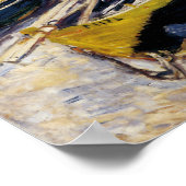 3つの魚釣りボート ポスター (角)