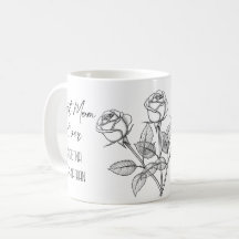 3つの黒と白のバラの母親の日