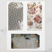 3つの6x10インチジャンクジャーナル出荷ラベル (正面)