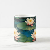 3つの《植物》スイレン コーヒーマグカップ (中央)