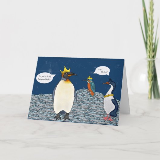 3つのChristmas王の挨拶状 シーズンカード (正面)