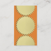 3つのCogホイール – オレンジ 名刺 (裏面)