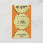 3つのCogホイール – オレンジ 名刺 (正面)