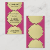 3つのCogホイール – #C93476マゼンタ 名刺 (正面/裏面)