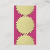 3つのCogホイール – #C93476マゼンタ 名刺 (裏面)