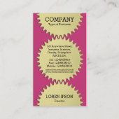 3つのCogホイール – #C93476マゼンタ 名刺 (正面)