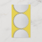 3つのCogホイール – #F5DD4B |黄色 名刺 (裏面)