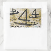 3つのfoursの航海 長方形シール (バッグ)