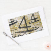 3つのfoursの航海 長方形シール (封筒)