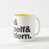 3つのM/コーヒー・マグ ツートーンマグカップ (正面右)