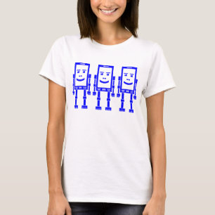 3つのRobo電話 – 青 Tシャツ