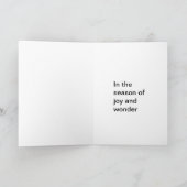 3つはサンタのためのマジックナンバーです シーズンカード (内部)