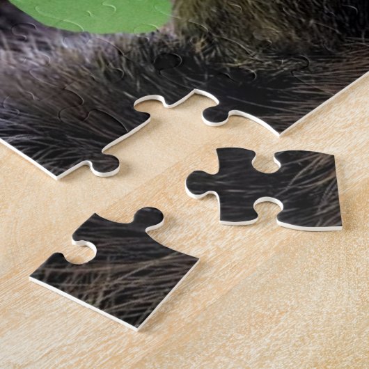 3つま先で触られた木怠惰 ジグソーパズル (側面)