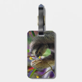 3つま先で触られた木怠惰 ラゲッジタグ (裏面縦)