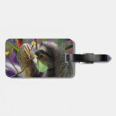 3つま先で触られた木怠惰 ラゲッジタグ (裏面横)