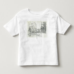 3つを引く宇宙の針の空気の概念 トドラーTシャツ
