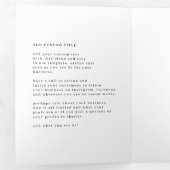 3つモダン折の写真とロゴのビジネスパンフレット 三つ折りカード (内部最初)