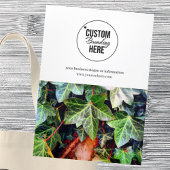 3つモダン折の写真とロゴのビジネスパンフレット 三つ折りカード