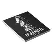 3つ前に移動Iチェスのマットゲームチェスの駒 ノートパッド (アングル)