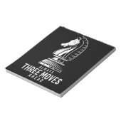 3つ前に移動Iチェスのマットゲームチェスの駒 ノートパッド (回転)