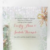 3つ折りオールインワンサボテン結婚式招待状 三つ折りプログラム (内部最初)