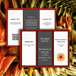 3つ折りビジネス広告ロゴのチラシ チラシ