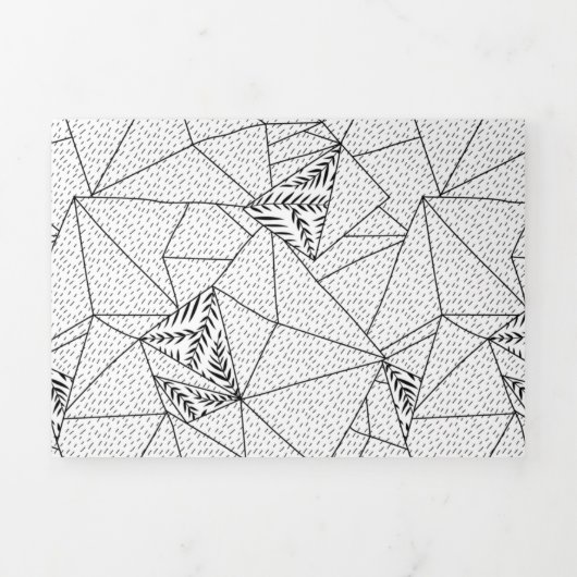 3つ折り文字折りカード 三つ折りカード (カバー)