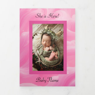 3つ折り文字折り招待状 三つ折り招待状