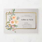 3つ折り文字折り招待状 三つ折り招待状 (カバー)