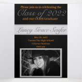 3つ折り文字折り招待状 三つ折り招待状 (内部中)