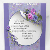 3つ折り文字折り招待状 三つ折り招待状 (内部最初)