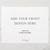 3つ折り結婚式 プログラム8.5x11インチ チラシ (正面)