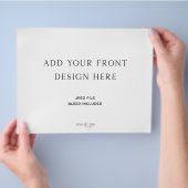 3つ折り結婚式 プログラム8.5x11インチ チラシ (手)