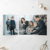 3つ折り3フォトウォーターカラーカード 三つ折りクリスマスカード (内部)