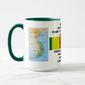 3つ星コンバットマリンベトナム戦争退役軍人 マグカップ (左)