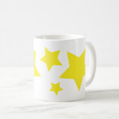 3つ星コーヒーマグ – かわいい天のギフトカップ コーヒーマグカップ (正面右)