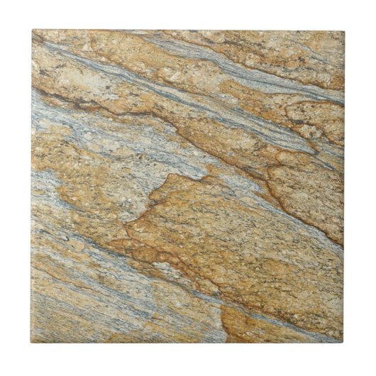 3つ目のレプロピーチ&グレー花こう岩の3つ目フェイク タイル (正面)