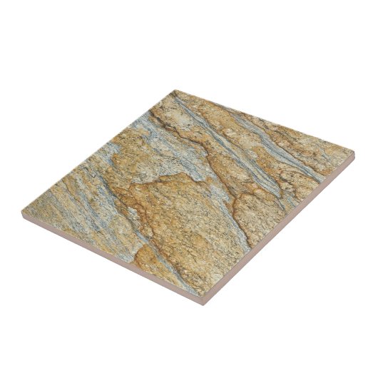 3つ目のレプロピーチ&グレー花こう岩の3つ目フェイク タイル (側面)