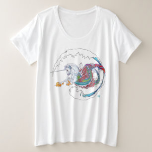 3と2017年のミンクモードHippicornの女性Tシャツ プラスサイズTシャツ