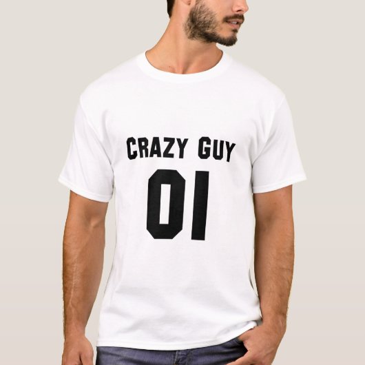3のためのクレイジーガイ Tシャツ (正面)