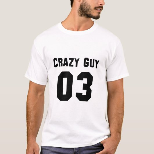 3のためのクレイジーガイ Tシャツ (正面)