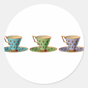 3のための茶 ラウンドシール