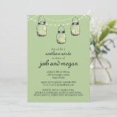 3のぶら下がったメイソン・ジャース – 婚約パーティ 招待状 (スタンド正面)