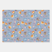 3のココアとお気に入りのクリスマスの物事セット ラッピングペーパーシート (正面3)